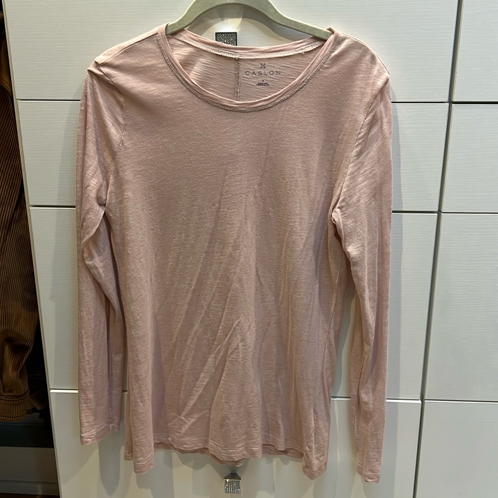 Caslon Pink Long Sleeve Tee